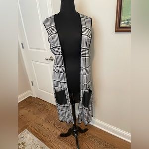 Plaid Duster Vest